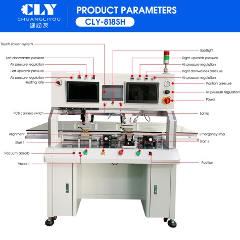 最新款雙刀壓屏機(jī)CLY-818SH